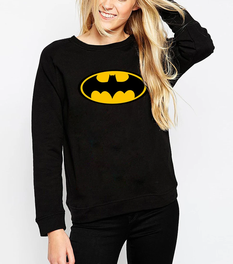 Image Cartoon Batman printed female casual sweatshirt 2016 new autumn fashion hoodies women harajuku brand kawaii punk sport tracksuit