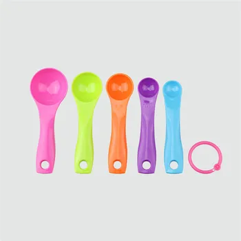 

Baby Feeding Rainbow Measuring Spoon Cutlery Set Measuring Baby Feeding Spoon Baby Feeding Supplies