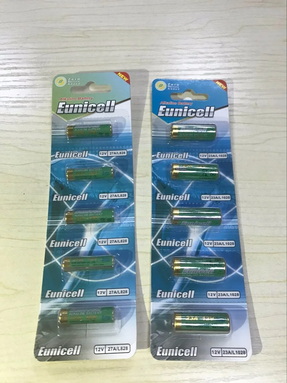 0% Hg Pb 23A 27A button cell battery blister pack_2