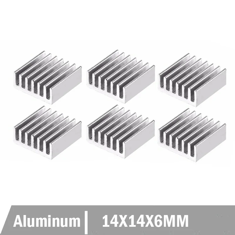10000PCS Gdstime 14*14*6mm Aluminum Cooling Chipset Heat Sink RAM Radiator Heatsink Cooler | Компьютеры и офис