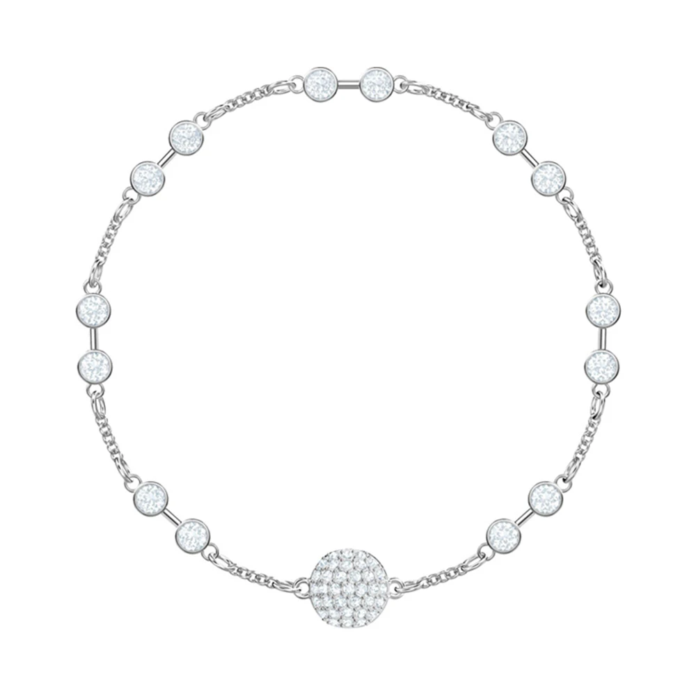 

Kristie SWA New Autumn Collection Rhodium Closure Magnetic Bracelet Attached To Remix -diamonds Bathed Jewels Diy For Women