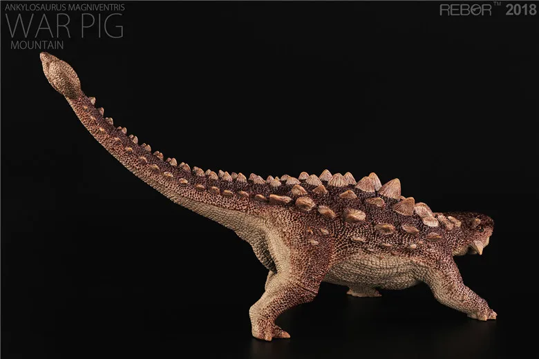 Новинка года. 1:35 в стиле Юрского Периода. Модель динозавра из ПВХ, Ankylosaurus Magniventris WAR PIG "Plain". Коллекция игрушек в подарок