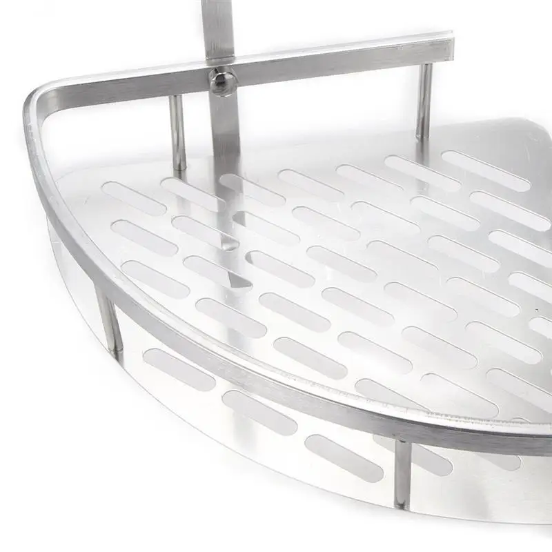 Алюминиевый треугольный стеллаж аксессуары для ванной комнаты 2/3 слой органайзер для хранения на полке для шампуня мыло корзинка для косметики держатель