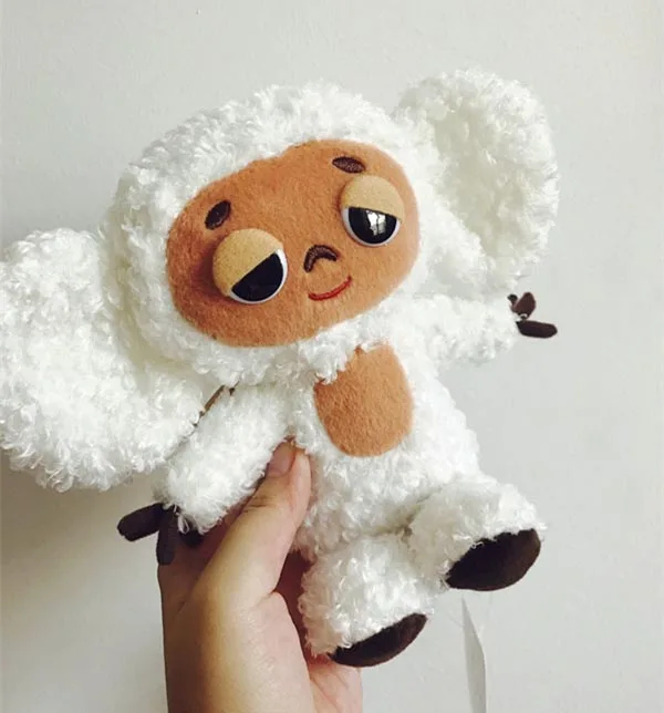 Милая плюшевая обезьянка игрушка Чебурашка Мягкая кукла Россия аниме-игрушка для маленьких детей успокаивание сна кукла - Цвет: white D