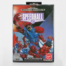 Игровая карта Speedball 2 16 bit sega MD с розничной коробкой для sega Mega Drive для Genesis