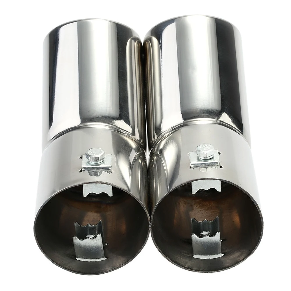 Car Stainless Steel Exhaust Tip Pipe Tail Reat Muffler Fit For VW Golf