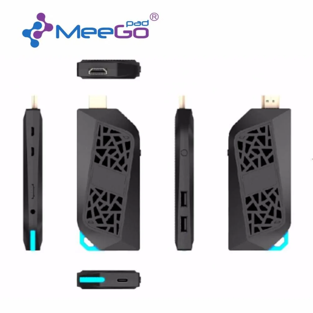 Дешевый meegopad T08 Pro Win10 Мини-ПК Win 10 Intel Atom z8350 Процессор 2 ГБ/32 ГБ/64 ГБ intel Smart Android ТВ