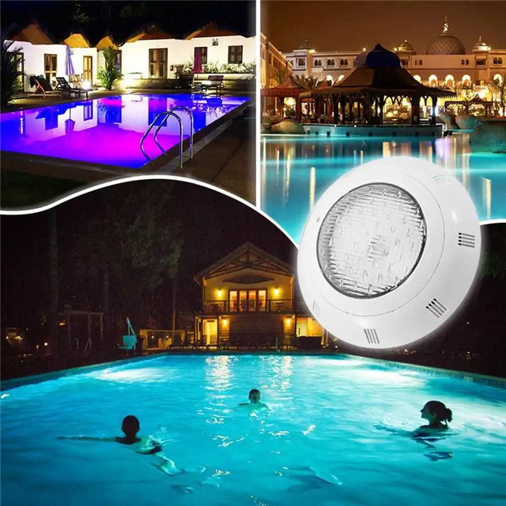 

Mising Swimming Pool Light 35W AC12V/DC12-24V RGB+Remote Controller Outdoor Lighting IP68 Waterproof Underwater Lamp Pond Light
