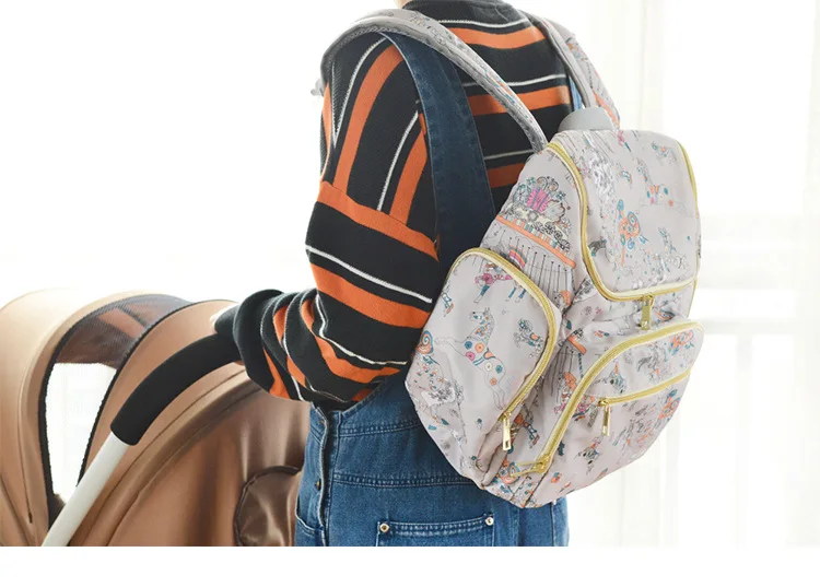 Сумка для детской коляски, модные сумки для мам, большая сумка для подгузников, рюкзак, детский Органайзер, сумки для мам, сумка для подгузников, рюкзак