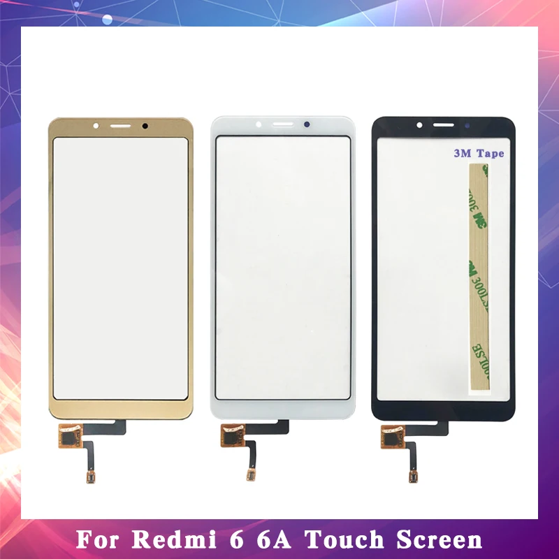 

High Quality For Xiaomi Redmi 6 6A / 5A / 6 Pro / Mi A2 Lite Touch Screen Digitizer Sensor Outer Glass Lens Panel Replacement