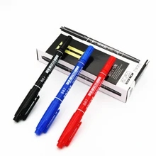 Двухсторонняя маркерная ручка, перманентные маркерные ручки, Размер 0,5 мм, для письма, канцелярских принадлежностей, покраски и продвижения, подарок, герой 887