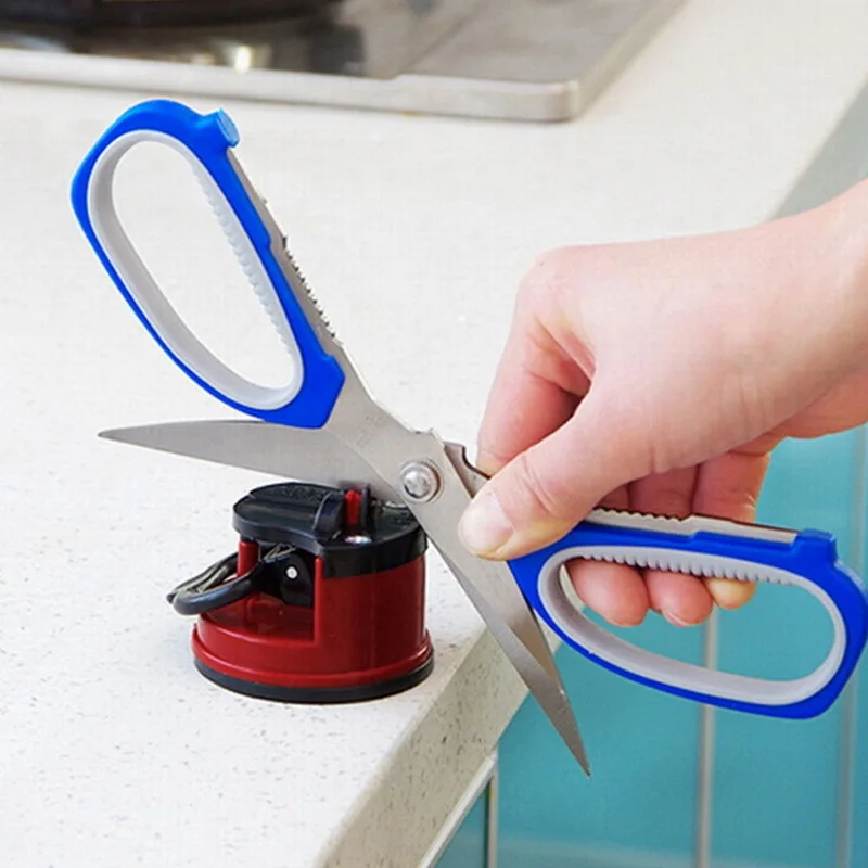 1 pcs knife sharpener with suction cups fine iron sharpening tool