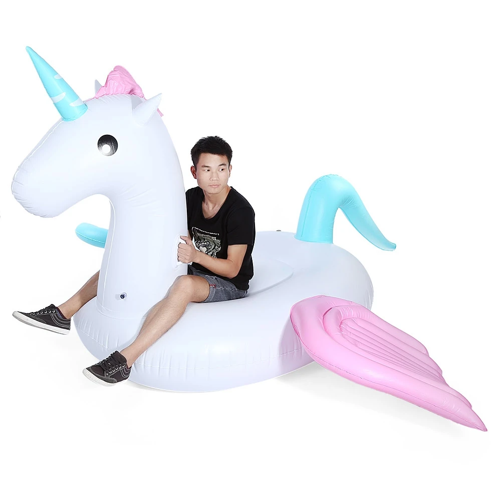 Inflatable Giant Unicorn Floating Rideable Swimming Pool Toy Float Raft Beach