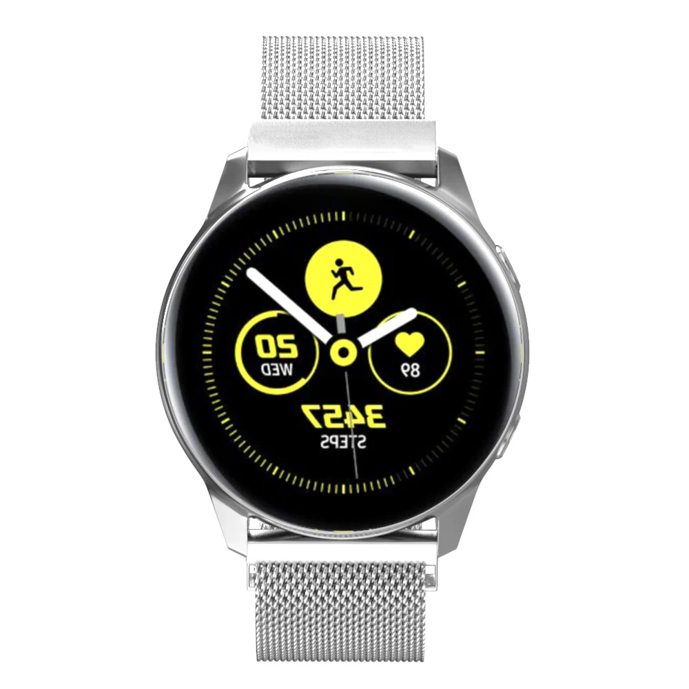 Tschick для samsung Galaxy Watch Active SM-R500 40 мм Smart Watch Band для мужчин, 20 мм Mesh Milanese из нержавеющей стали заменить Мужские t Band