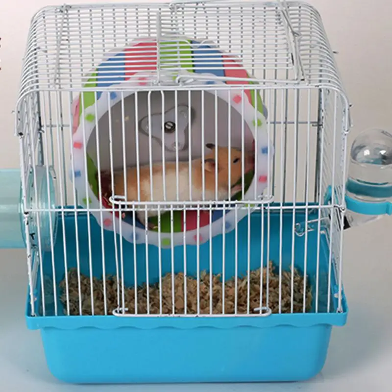 

Creative Wood Plastic Plat Hamster Exercise Toy Mouse Rat Mice Cage Sports Running Spinner Wheel Pet Hamster Toys Accessories