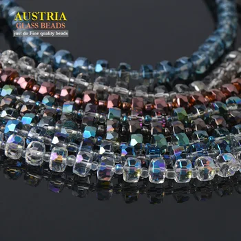 

100pcs /lot 8mm Flat Round tyre Shape AAAAA Austrian crystal beads Wheel shape glass beads for jewelry making bracelet DIY