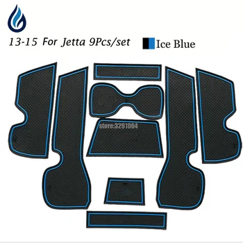 

For Volkswagen Vw Jetta Rubber Mat Door Mat Anti-Slip Cup Pad Interior Decoration Accessory Styling 2013-2015 Gate Slot Pad