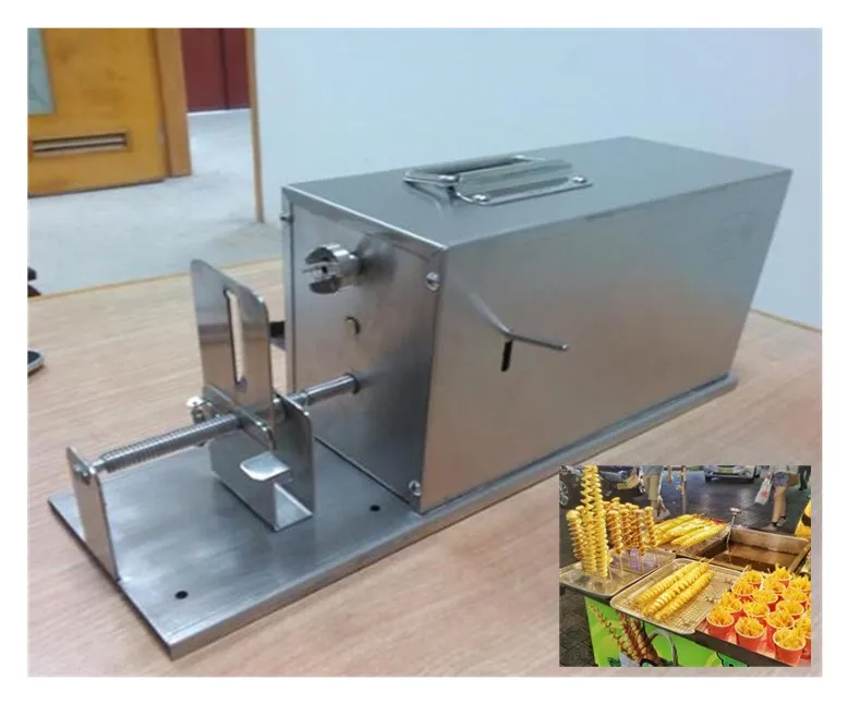 

Spiral Chips Twisted Potato Slicer French Fry Cutter Potato Tower Making Machine Electric Automatic stretching potato Machine