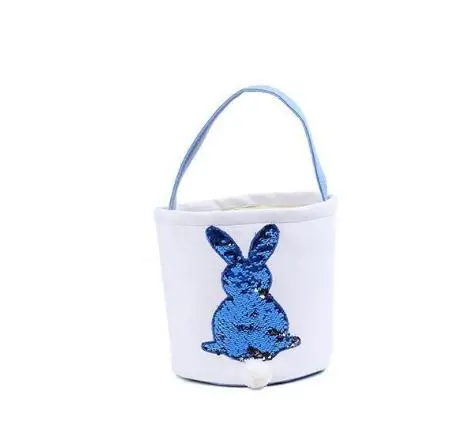 Пасхальная Русалка Блестки корзины кролик мешочек для хранения DIY кролик корзина пасхальное яйцо конфеты Корзина Для Хранения Детская