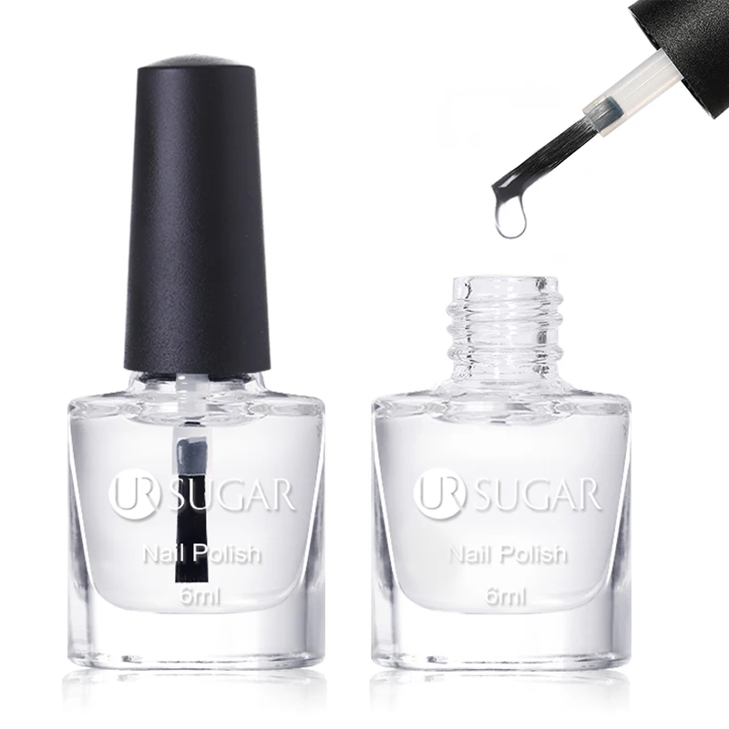 UR SUGAR 6ml Quick-drying Agent Nail Polish Transparent Increase Adhesion Remove Grease Nail Care Lasting Brighten Nail Art Tool