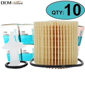

Ten(10pcs) 04152-YZZA1 Oil Filter For Toyota Highlander Camry Avalon Scion Lexus RX350 ES350 V6 Engine / 4Cyl.