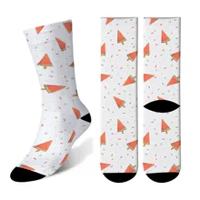 Хлопковые женские носки Harajuku мультфильм носки милые забавные напечатанные Kawaii Мороженое фрукты носки для женщин фестиваль Gif 6S-ZWL07