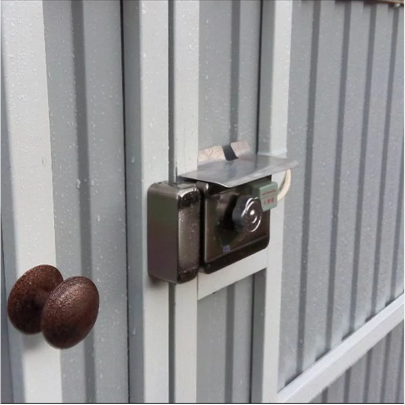 Электрический дверной замок с RFID Управление клавиатурой пароль открытый и закрытый дверной замок с умным замком + дверной звонок кнопка