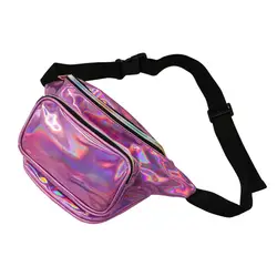 Для женщин девочек поясная голографическая блестящие Fanny Pack моды сумка-кошелек на пояс для путешествий покупок best-продажа популярные