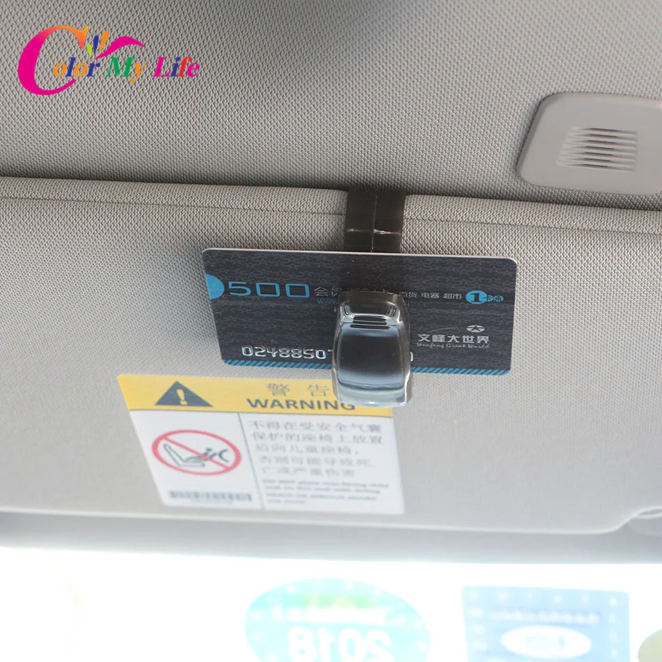 

1 Piece Car Glasses Holder Bank Card Ticket Holder Clip for BMW 520i I3 ALPINA B7L 118i 220i 750i ALPINA B6 640i 550i GT X4 327