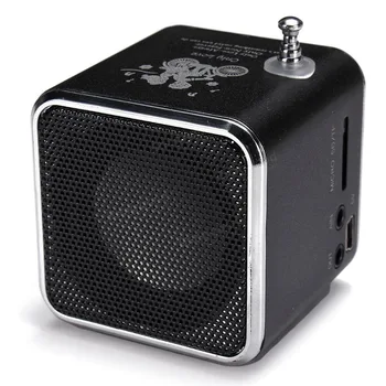 

10pcs/lot TD-V26 Mini Speaker Portable MP3 Music Player w/ LCD Support FM Radio Micro TF SD Stereo Loudspeaker for PC Laptop