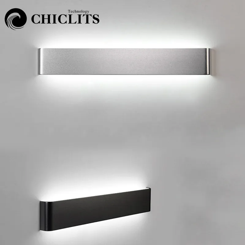

CHICLITS Modern Led Aluminum Wall Lamp Bathroom Mirror Lights Sconce Bedroom Livingroom Luminaire 6W/12W/18W/24W LED Night Light