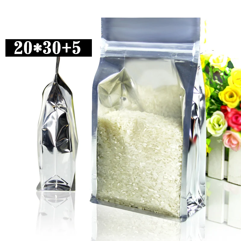 

Free Shipping 50pcs/lot 20cm*30cm+5cm*200mic High Quality Plastic Retail Packaging Zip Lock Bag Plastic Snack Bags Wholesaler