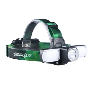 

SKYWOLFEYE Headlight LED 1000LM Headlamp Head Light High Power Flashlight Cycling Fishing Camping Mining Lights Mini 18650 Torch