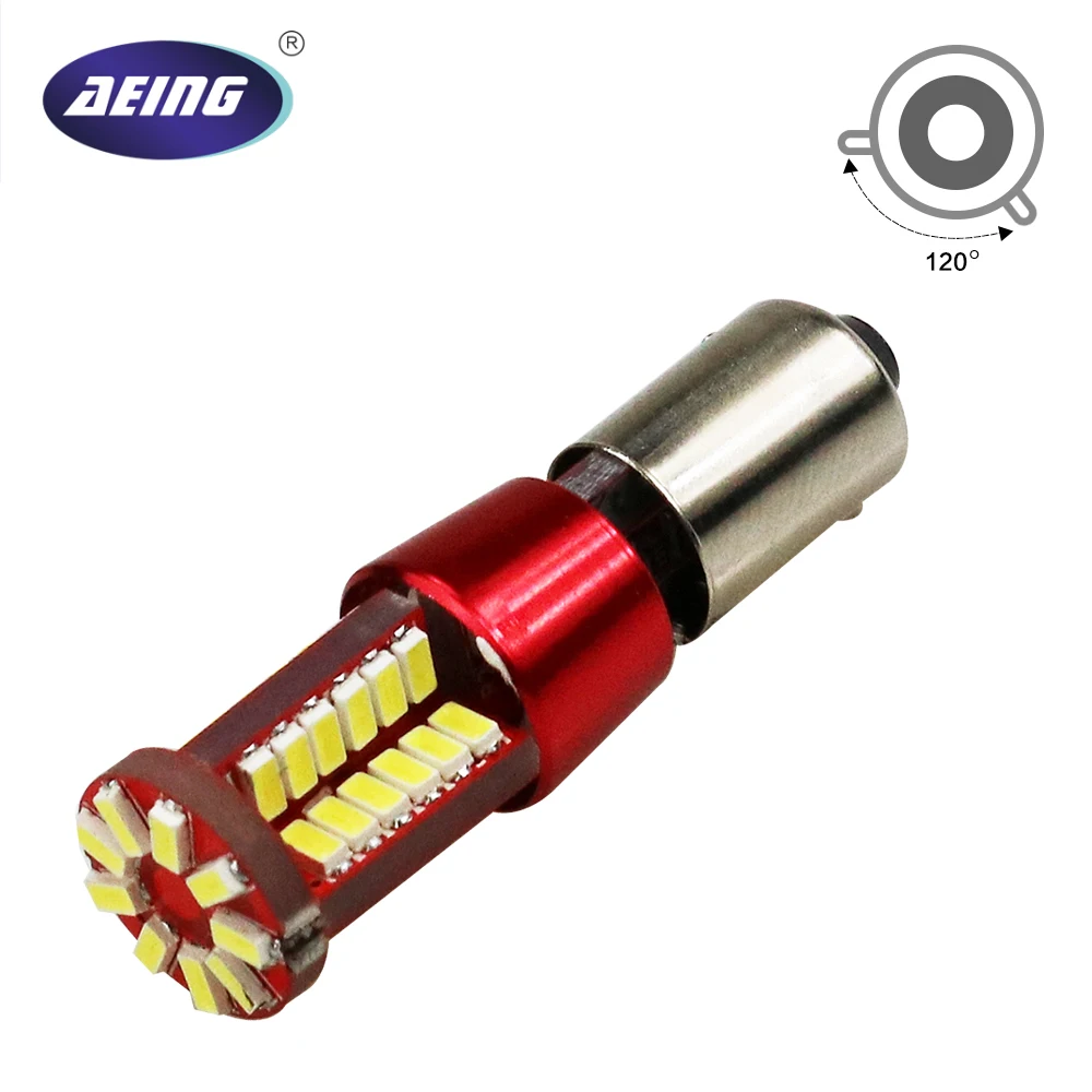 AEING 1 шт. 12 в супер яркий BAY9s H21W 433D 3014 57SMD без OBC/Canbus без ошибок светодиодный клин/индикатор/чтение/светильник номерного знака