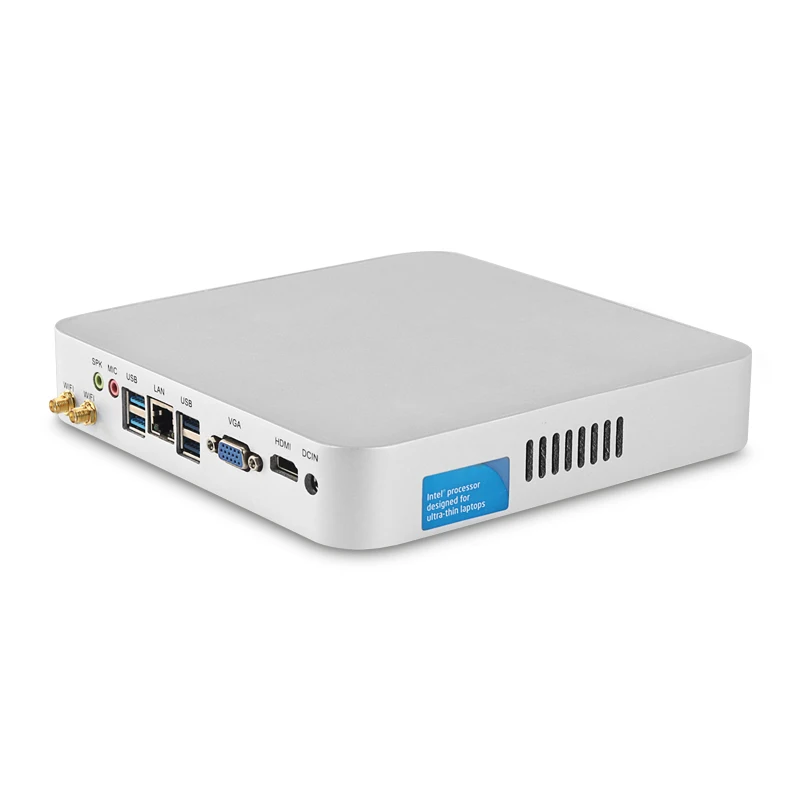 إنتل كور وحدة المعالجة المركزية البسيطة PC i7 7500U i5 7200U i3 7100U كمبيوتر مصغر 300 M WiFi HDMI VGA 6 * USB ويندوز 10 4 K كمبيوتر ألعاب
