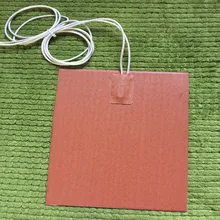 50 Вт 24 в 100X100 мм, Универсальный гибкий силиконовый нагреватель мат/коврик/элемент моторное масло поддон нагреватель, 3 м клейкая основа промышленный нагреватель