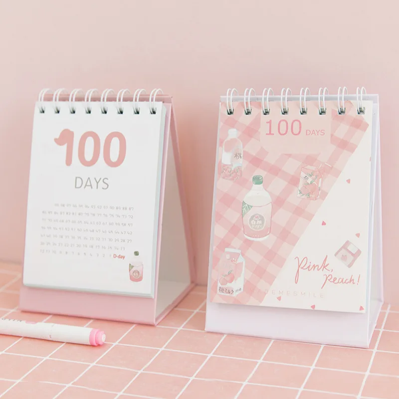 100 дней DIY план катушки книга проверить список 50 листов стол повестки дня подарок