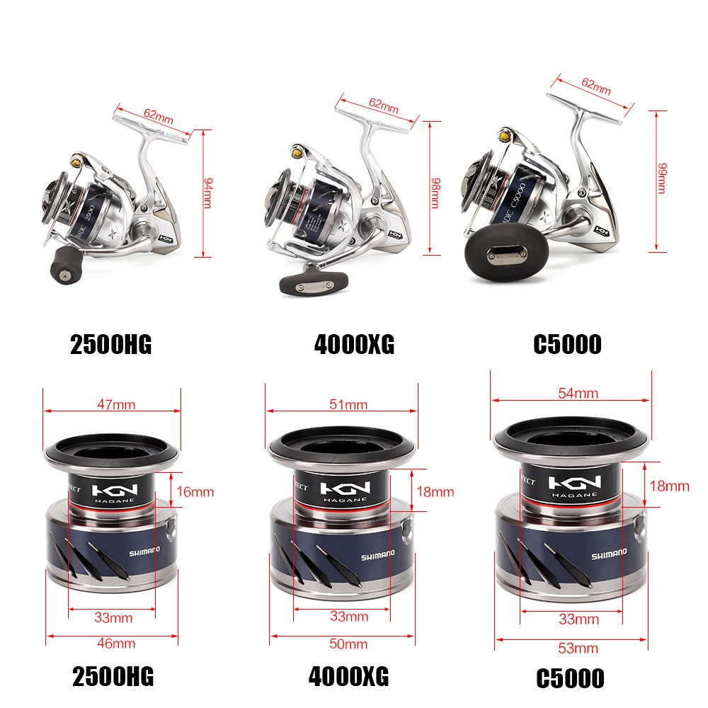 Original Shimano Stradic Fk 1000hg 2500hg 3000hg 4000xg Spinning Fishing Reel X Ship Saltwater 7bb Max Drag 11kg Fishing Tackle Aliexpress Sports Entertainment