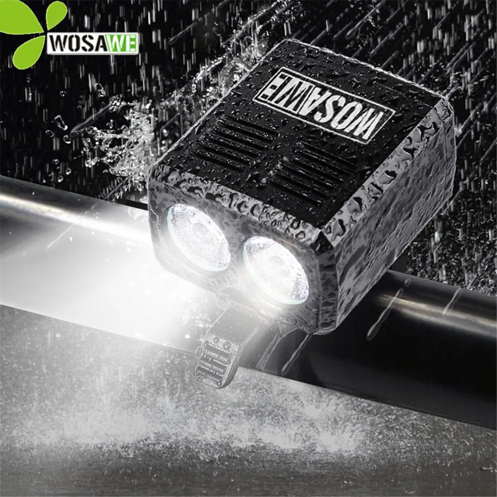 WOSAWE Bike Lights LED USB Rechargeable Built-in Battery Handlebar Headlight Waterproof Mount Holder Cycling Bicycle Flashlight WOSAWE Bike Lights LED USB Rechargeable Built-in Battery Handlebar Headlight Waterproof Mount Holder Cycling Bicycle Flashlight