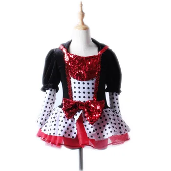

The new children's long sleeved court wind ballet dance skirt modern activities annual meeting 2483