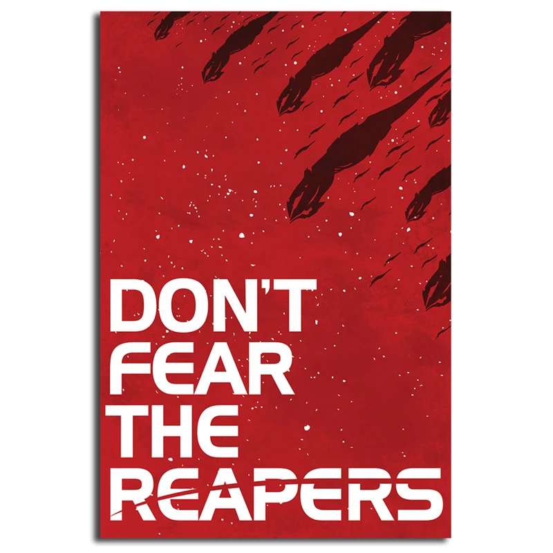 Mass Effect Don't Fear The Reaper холст картина печать спальня домашний декор Современное