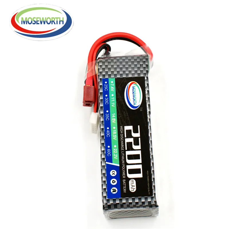 MOSEWORTH 4S RC Toys LiPo аккумулятор 14 8 в 2200 мАч 60C для радиоуправляемого вертолета