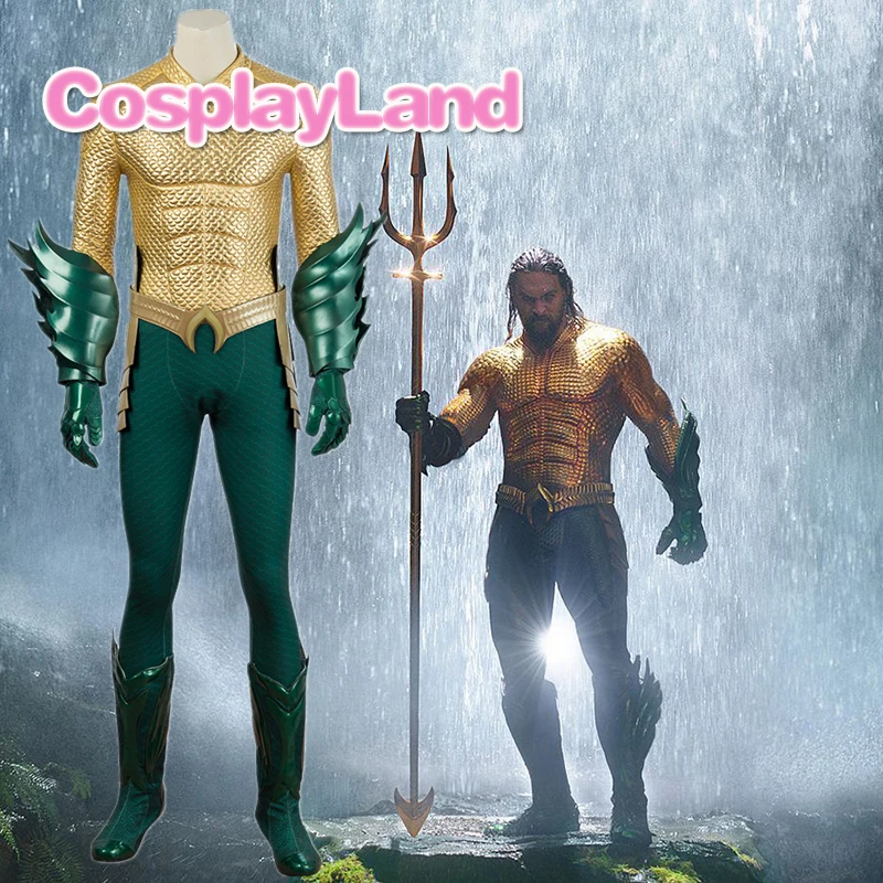 Film Aquaman Costume Di Carnevale Di Halloween Costume Cosplay Arthur Curry Costume Di Fantasia Costume Aquaman Uomini Tuta Custom Made