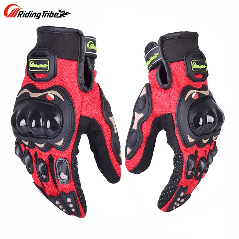 Новые Мотоциклетные Перчатки Guantes Moto Luvas Eldiven Handschoenen Luvas da Motocicleta велосипедные перчатки MCS01G2 мужские женские перчатки - Цвет: Красный