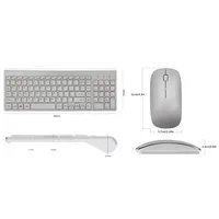 Ultra-Thin Business Wireless Keyboard and Mouse Combo 102 Keys Low-Noise Wireless Keyboard Mouse for Mac Pc Win XP/7/10 Tv Box - Image 2