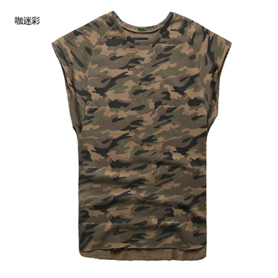 military green men tank top