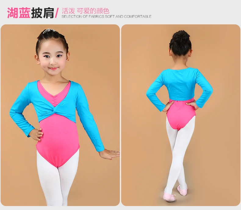 superior menina ballet aquecer crianças criança ballet collant colheita topo