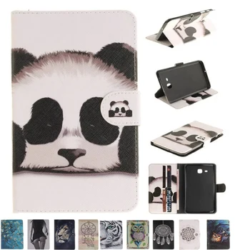 

2016 Tab a6 7.0 Case For Samsung Galaxy Tab A 7.0 T280 T285 SM-T280 Case Cover Tablet Owls Tiger animal Flip Leather Funda Shell