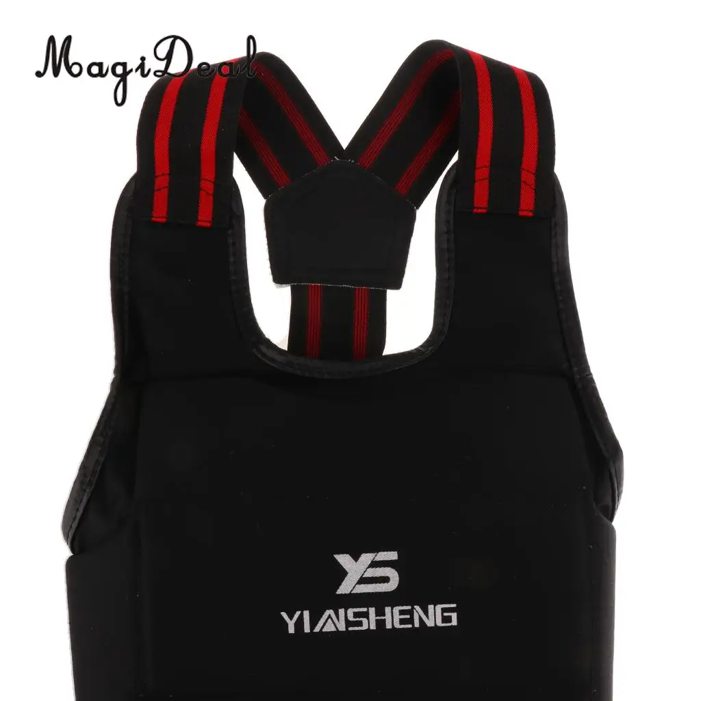 MagiDeal Unisex Karate Chest Guard Taekwondo Martial Art Chest Body Protector for Boxing Sanda Training Application S/M/L/XS/XL