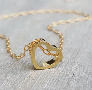 

High Quality tiny Heart Necklaces Pendants 2016 new fashion Elements cute Gifts For Valentine's Day for women